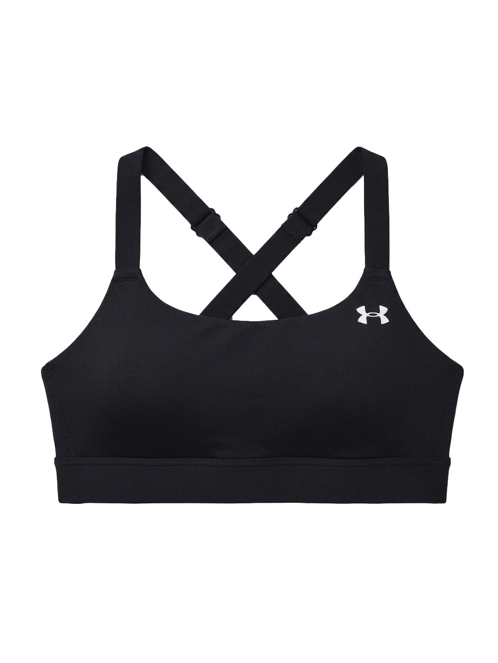 Under Armour Eclipse Sports Bra Black Cross-Back High Impact Athletic Bra Large